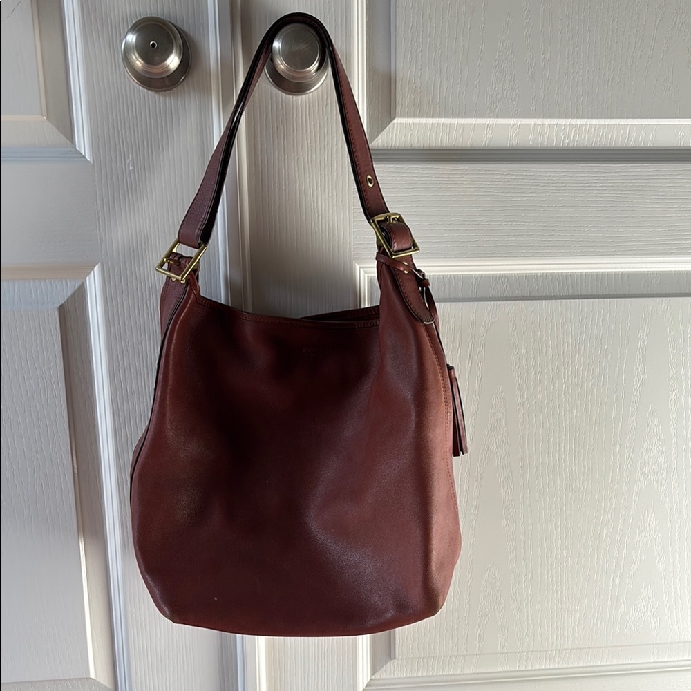 Coach Brown Leather Tote Bag